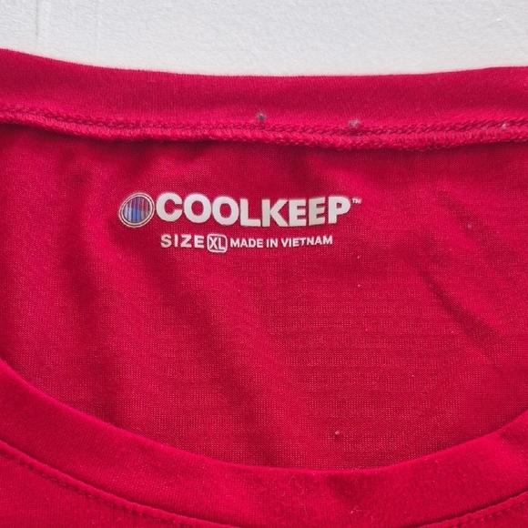 Vibrant Red Crew Neck Short Sleeve Tee - Picture 2 of 4